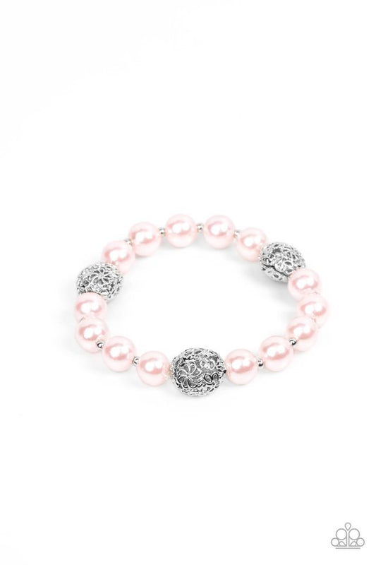 Upscale Whimsy - Pink - Paparazzi Bracelet Image