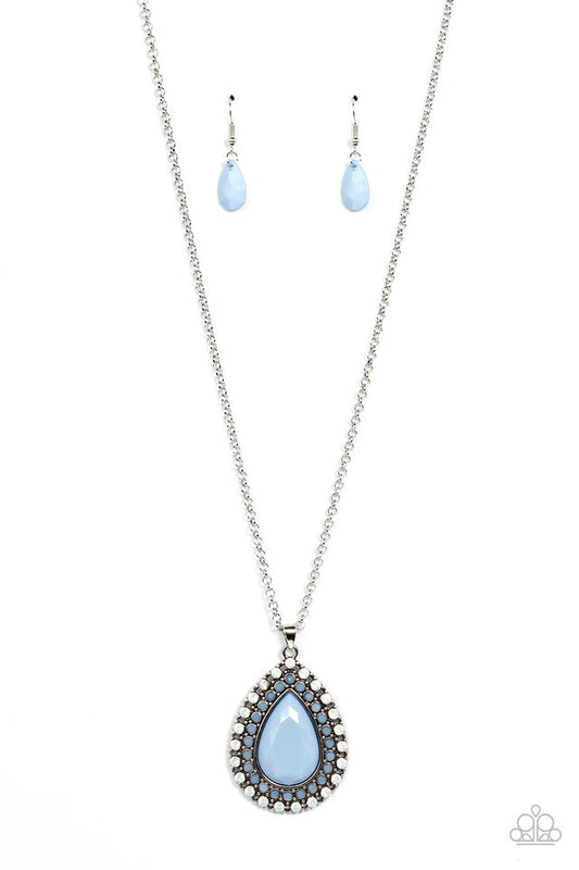 DROPLET Like Its Hot - Blue - Paparazzi Necklace Image