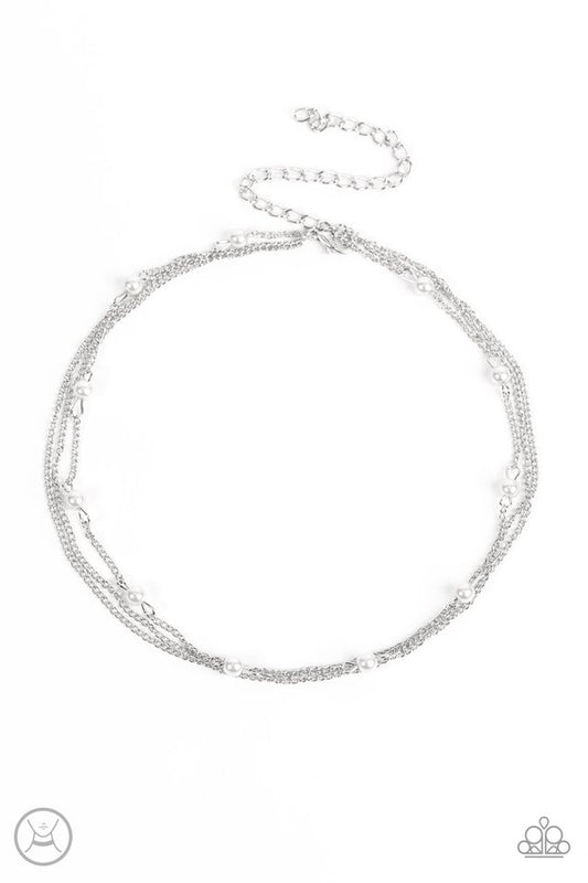 Daintily Dapper - White - Paparazzi Necklace Image