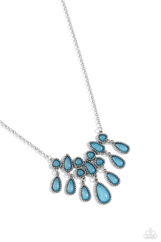 Exceptionally Ethereal - Blue - Paparazzi Necklace Image