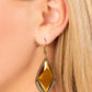 ​​Deco Dazzle - Brass - Paparazzi Earring Image