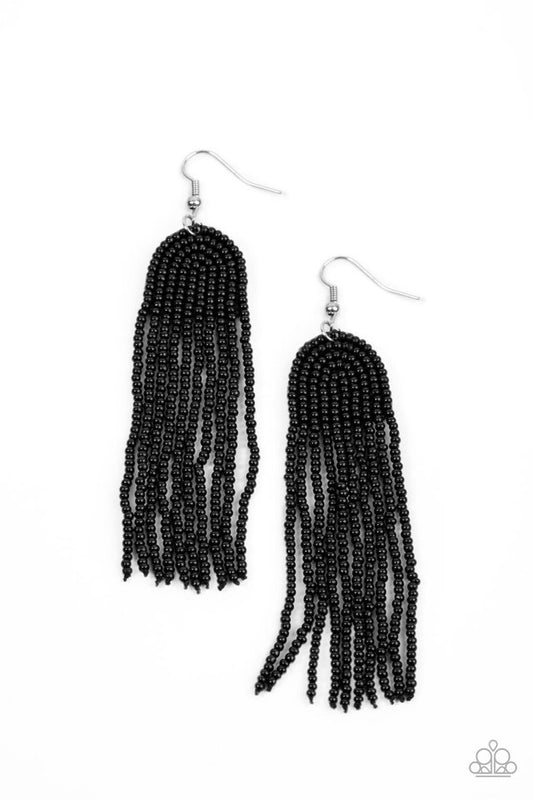 Right as RAINBOW - Black - Paparazzi Earring Image