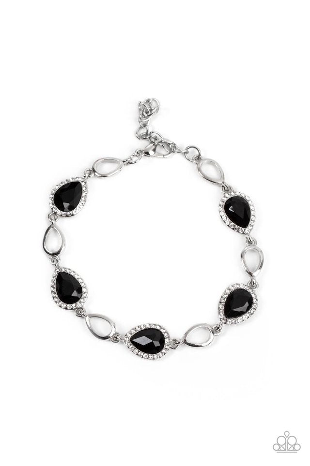 Timelessly Teary - Black - Paparazzi Bracelet Image