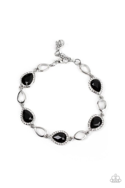 Timelessly Teary - Black - Paparazzi Bracelet Image