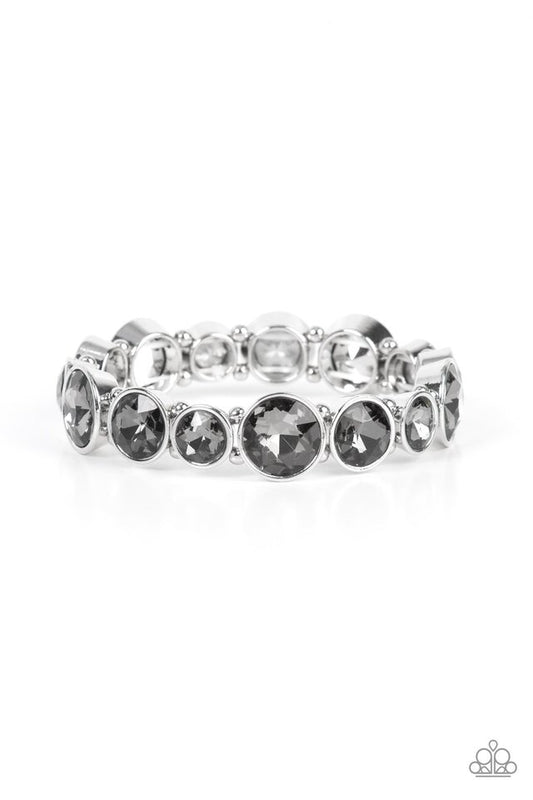 Twinkling Tease - Silver - Paparazzi Bracelet Image