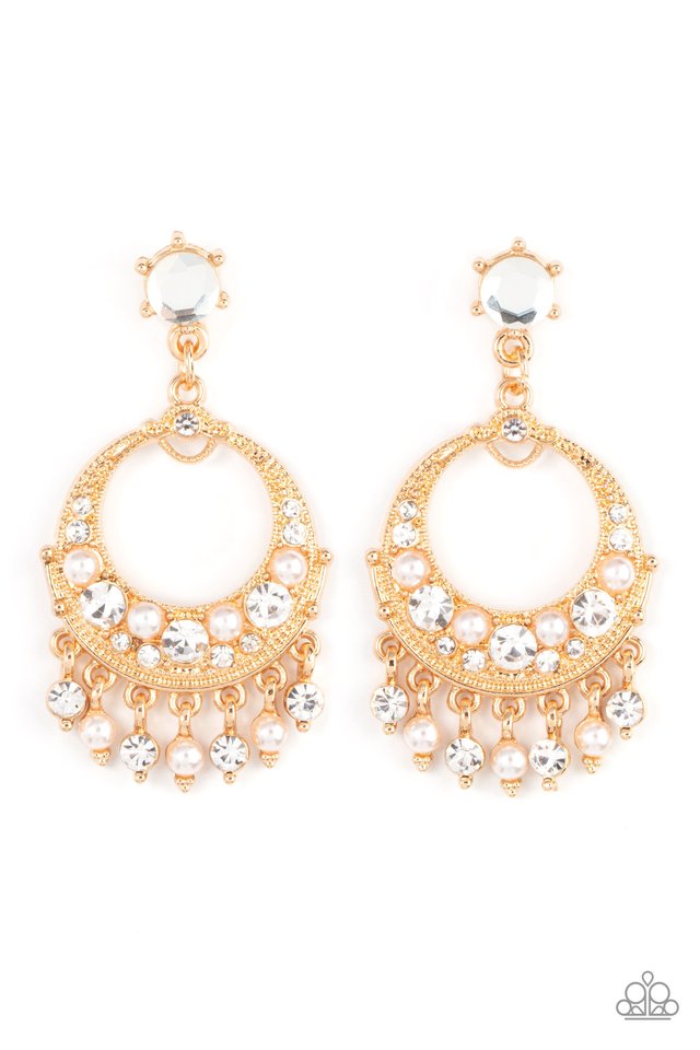 Marrakesh Request - Gold - Paparazzi Earring Image