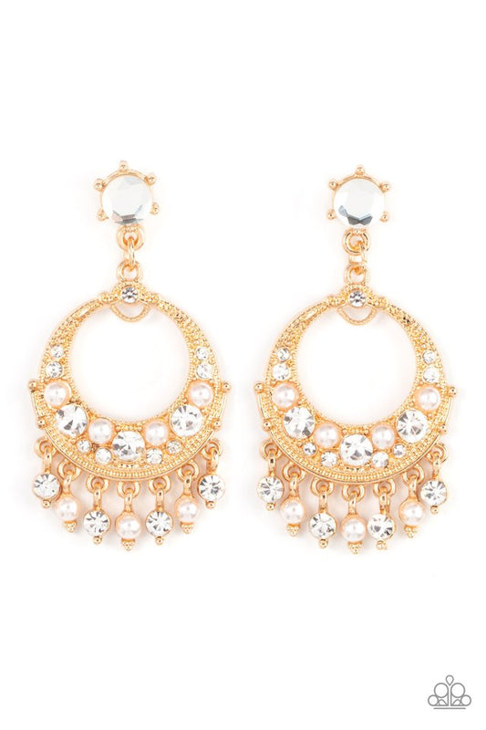 Marrakesh Request - Gold - Paparazzi Earring Image