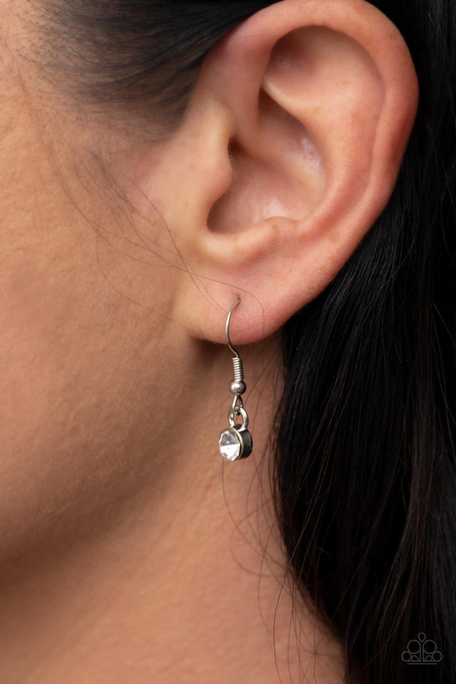 Head-Spinning Sparkle - Silver - Paparazzi Necklace Image