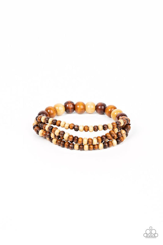 Oceania Oasis - Brown - Paparazzi Bracelet Image