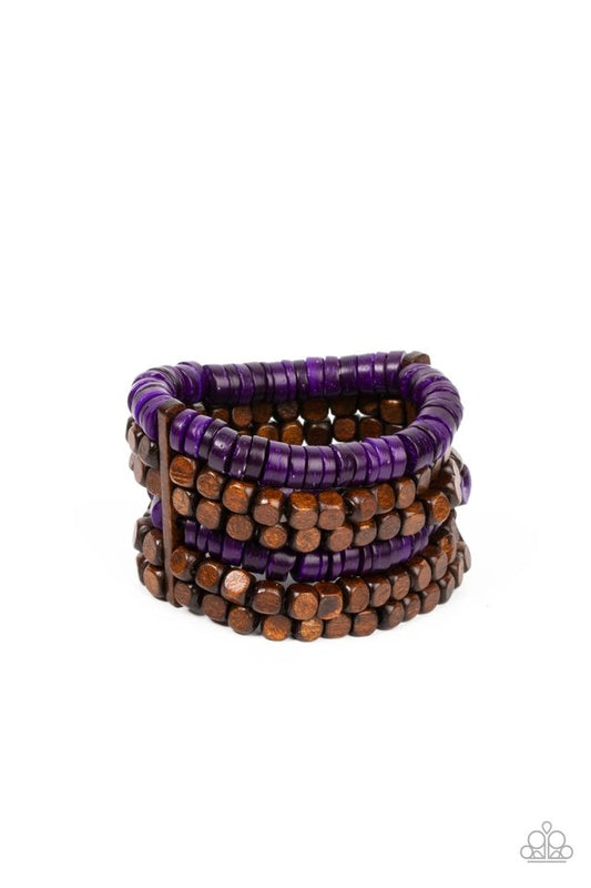 Fiji Fiesta - Purple - Paparazzi Bracelet Image