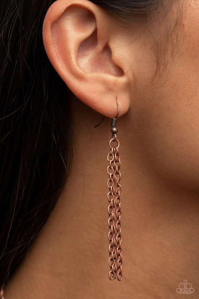 Reimagined Romance - Copper - Paparazzi Necklace Image