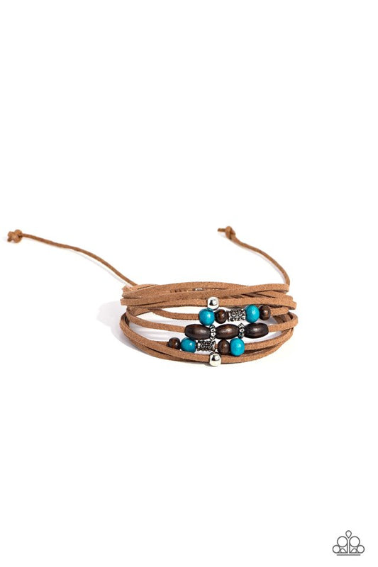 Absolutely WANDER-ful - Blue - Paparazzi Bracelet Image