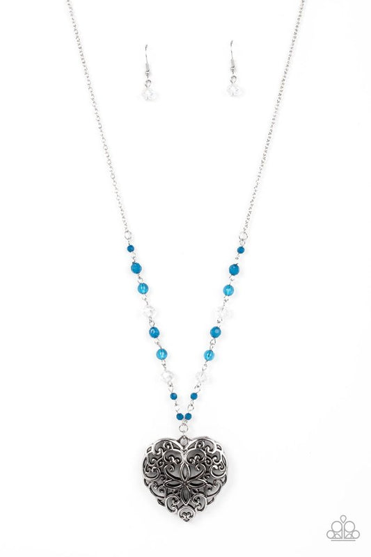 Doting Devotion - Blue - Paparazzi Necklace Image