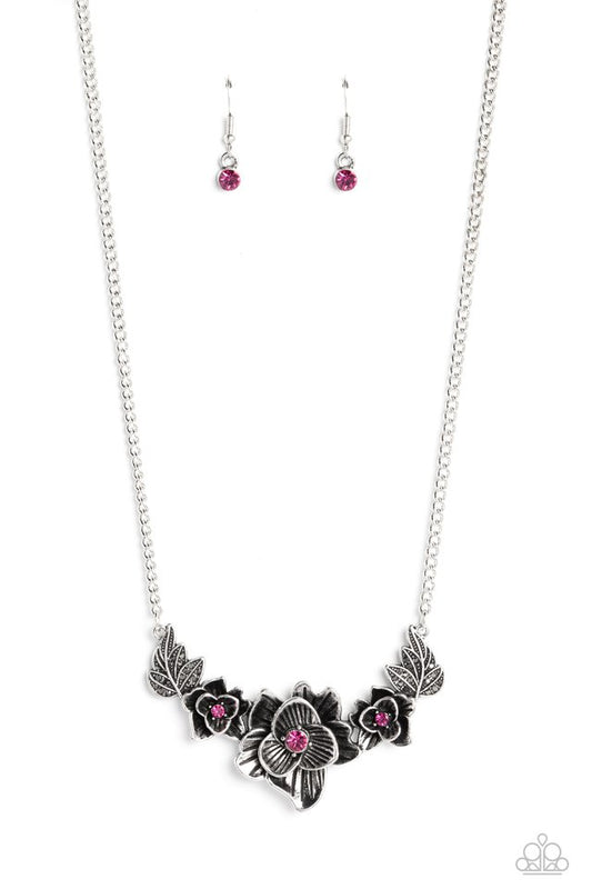Botanical Breeze - Pink - Paparazzi Necklace Image
