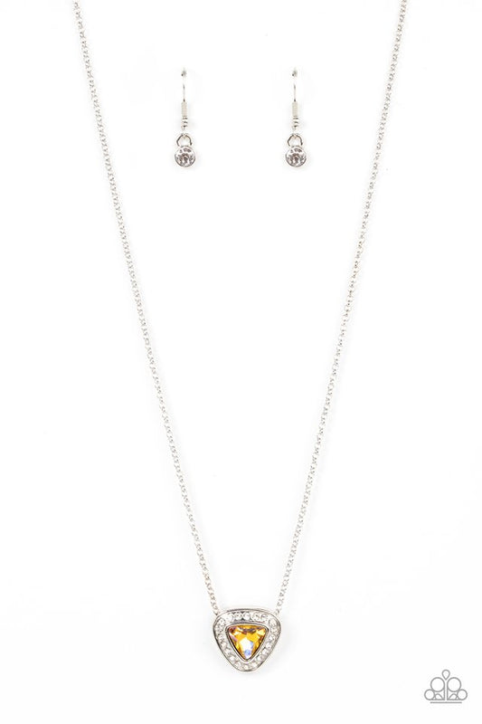 The Whole Package - Yellow - Paparazzi Necklace Image