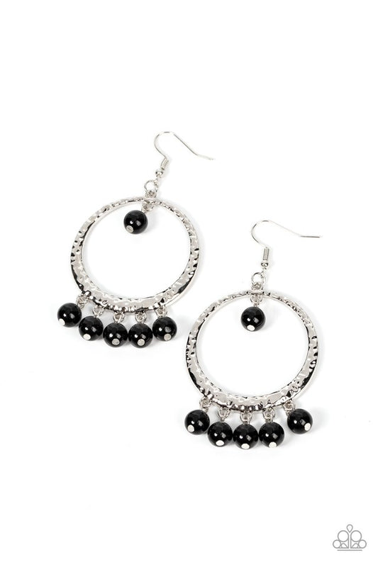Luscious Luxury - Black - Paparazzi Earring Image