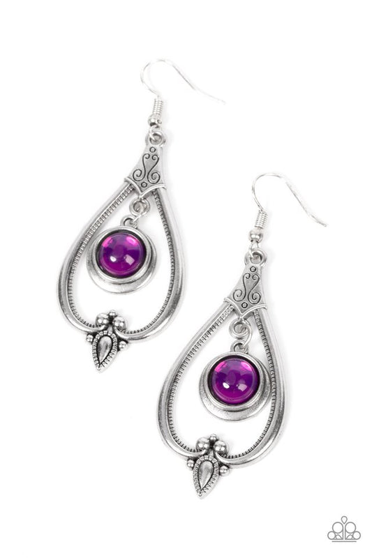 Ethereal Emblem - Purple - Paparazzi Earring Image