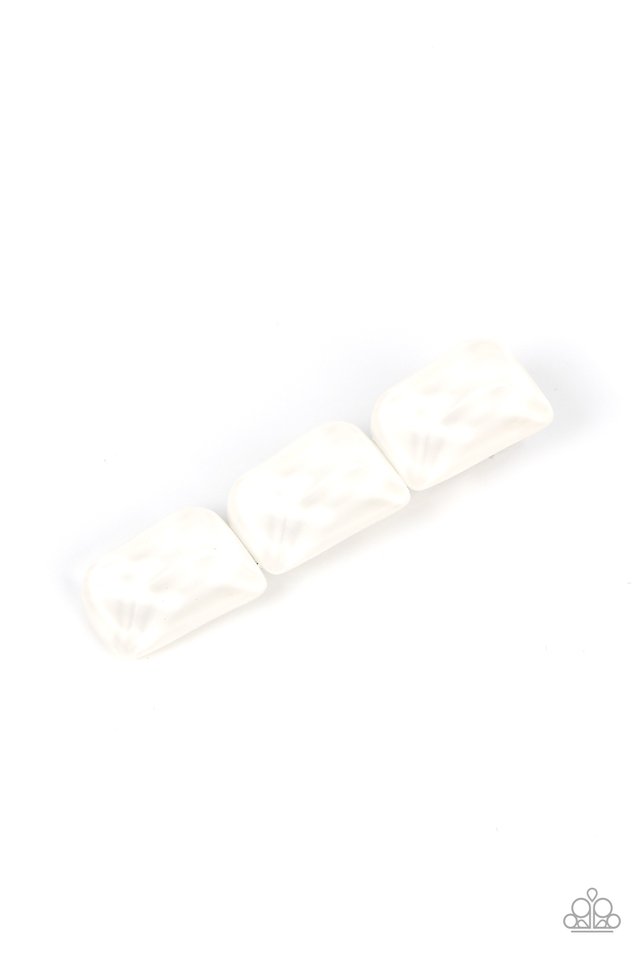 Gemstone Glimmer - White - Paparazzi Hair Accessories Image