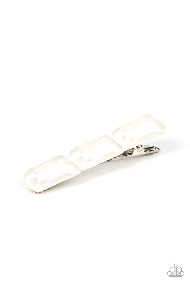 Gemstone Glimmer - White - Paparazzi Hair Accessories Image