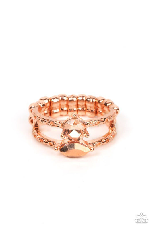 Embraceable Elegance - Copper - Paparazzi Ring Image