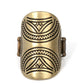 Pharaoh Party - Brass - Paparazzi Ring Image