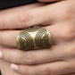 Pharaoh Party - Brass - Paparazzi Ring Image