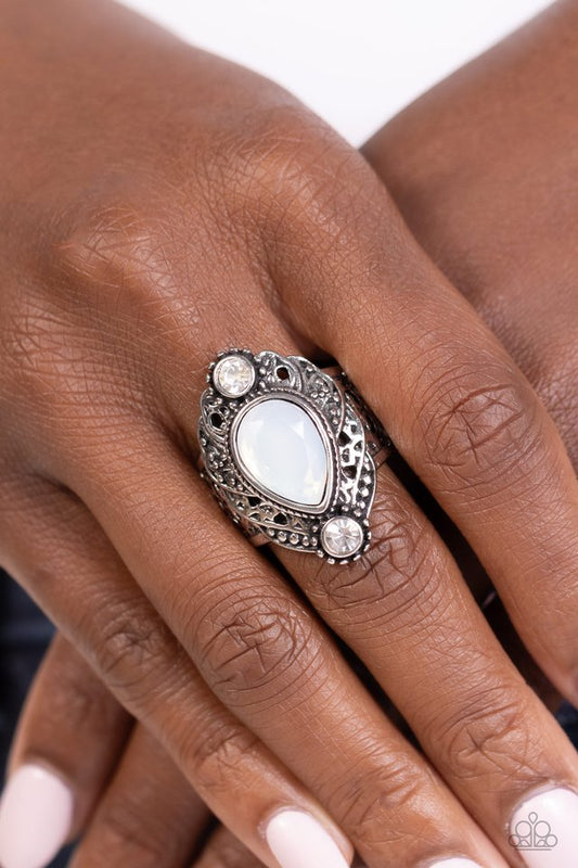 Mystical Mania - White - Paparazzi Ring Image