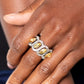 Staggering Sparkle - Yellow - Paparazzi Ring Image
