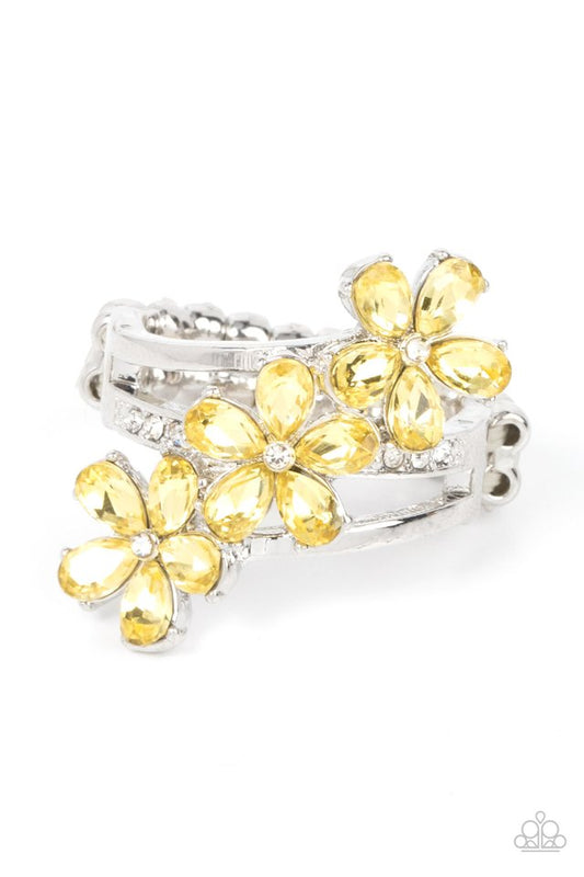 Posh Petals - Yellow - Paparazzi Ring Image