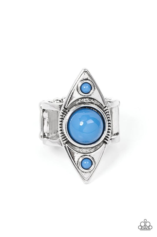 Pivoting Point - Blue - Paparazzi Ring Image