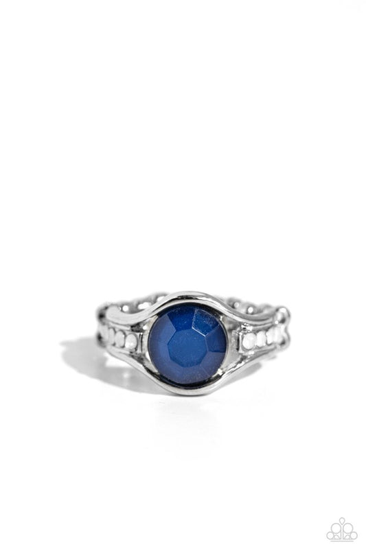 Meadow Mist - Blue - Paparazzi Ring Image