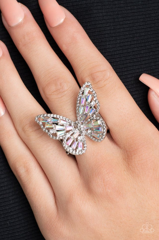 Bright-Eyed Butterfly - Multi - Paparazzi Ring Image