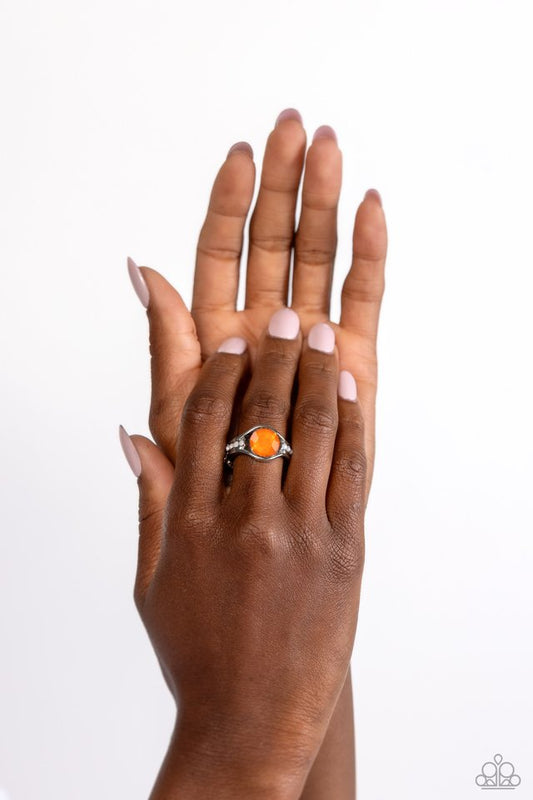 Meadow Mist - Orange - Paparazzi Ring Image