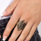 Fearlessly Feathered - Brass - Paparazzi Ring Image