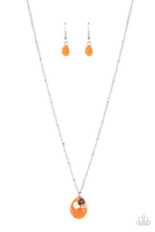 Cherokee Canyon - Orange - Paparazzi Necklace Image