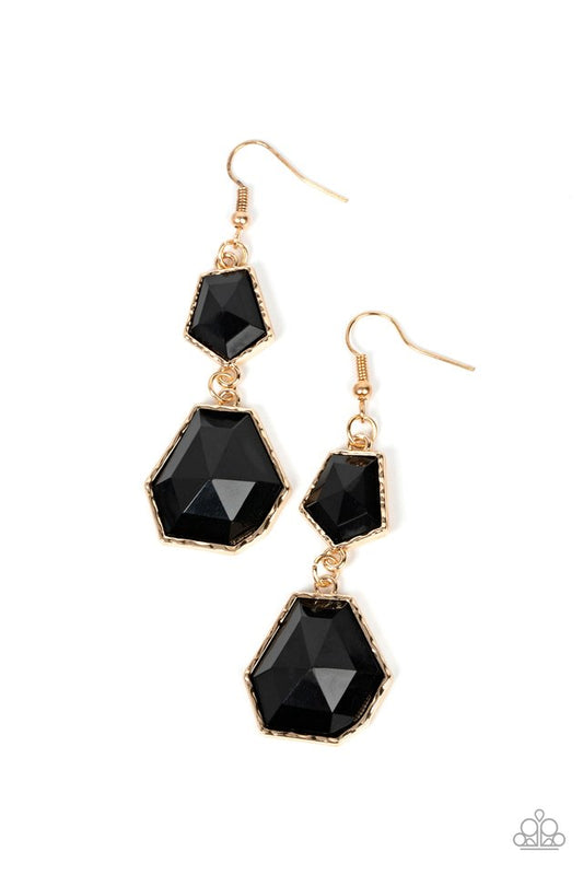 Rio Relic - Black - Paparazzi Earring Image