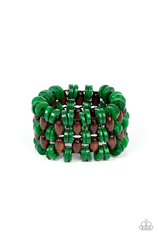 Galapagos Go-Getter - Green - Paparazzi Bracelet Image