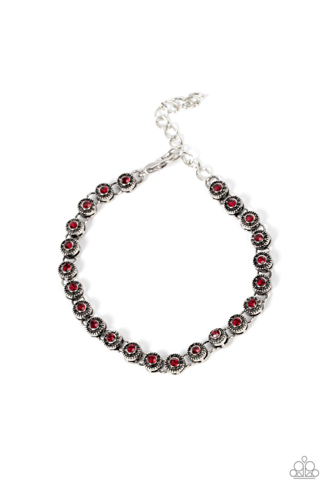 Charm School Shimmer - Red - Paparazzi Bracelet Image