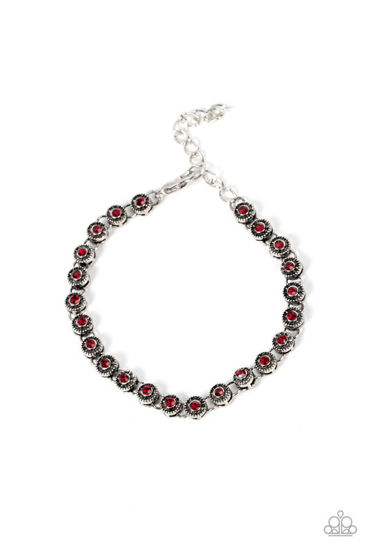Charm School Shimmer - Red - Paparazzi Bracelet Image