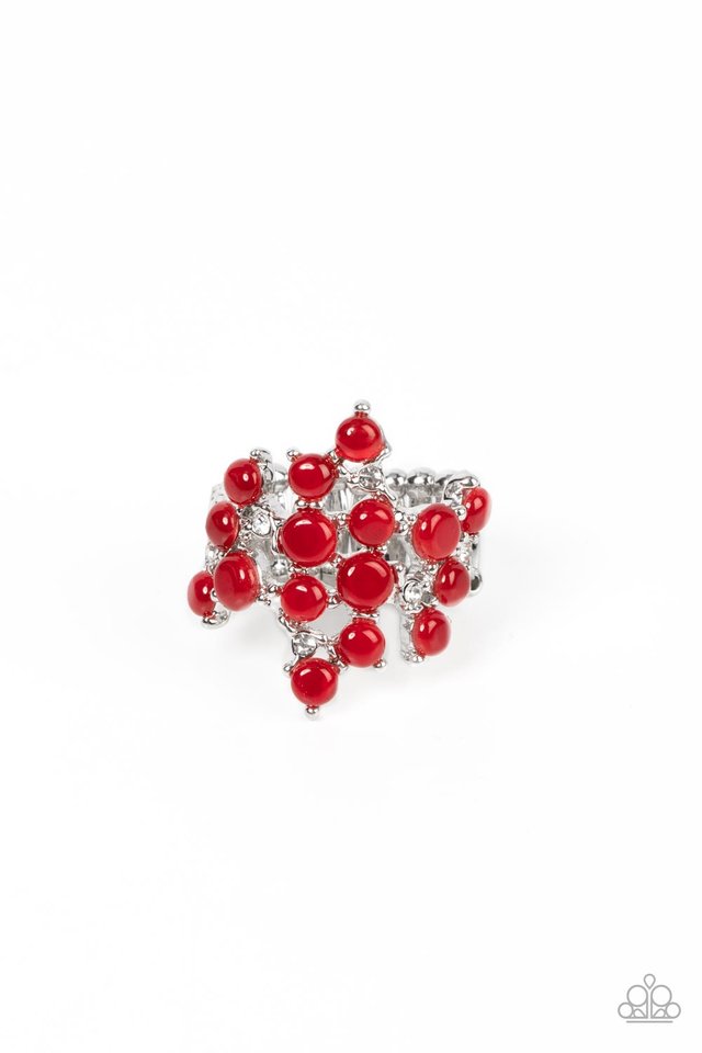 Seeing Eye to Cats Eye - Red - Paparazzi Ring Image