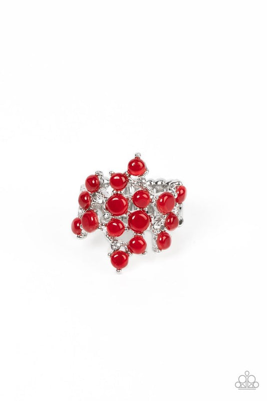 Seeing Eye to Cats Eye - Red - Paparazzi Ring Image