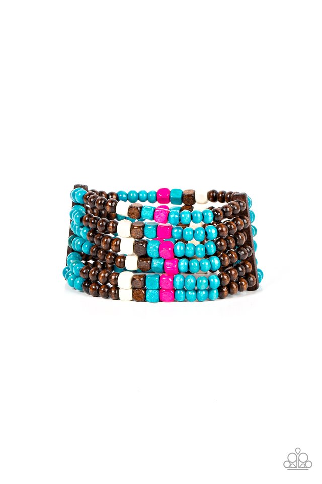 Dive into Maldives - Blue - Paparazzi Bracelet Image