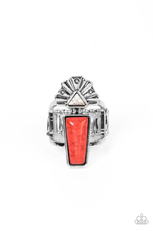 Stellar Stones - Red - Paparazzi Ring Image