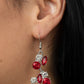 Rhinestone Reveler - Red - Paparazzi Earring Image