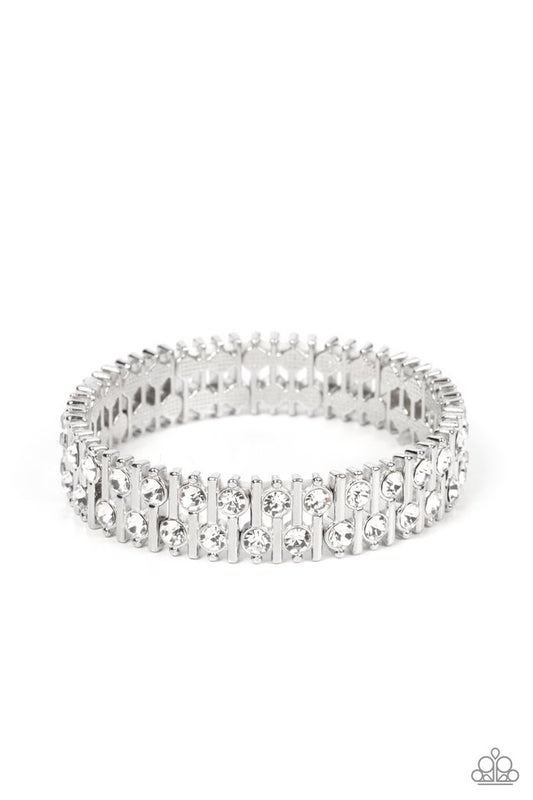 Generational Glimmer - White - Paparazzi Bracelet Image