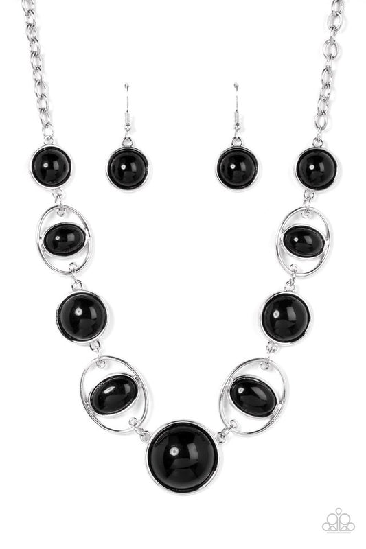 Eye of the BEAD-holder - Black - Paparazzi Necklace Image