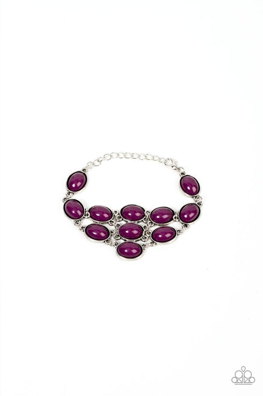 Color Wheel Garden - Purple - Paparazzi Bracelet Image