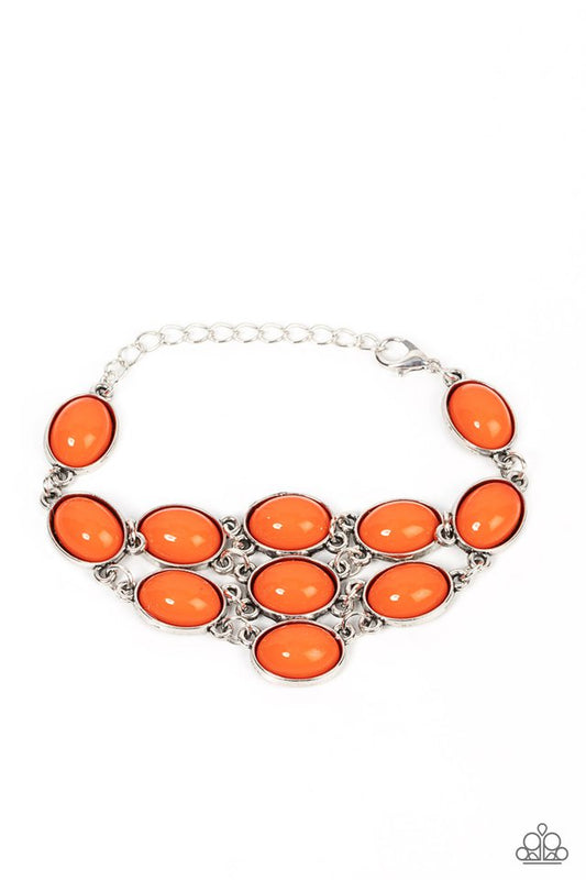 Color Wheel Garden - Orange - Paparazzi Bracelet Image