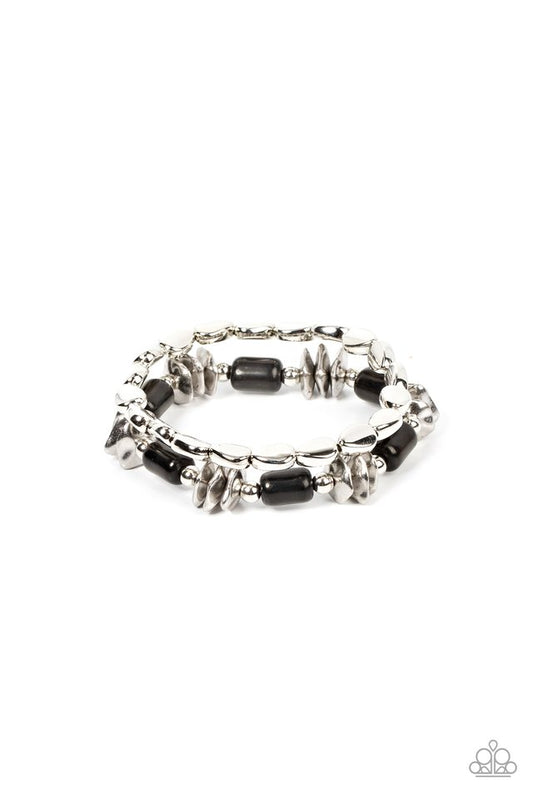 Canyon Cavern - Black - Paparazzi Bracelet Image