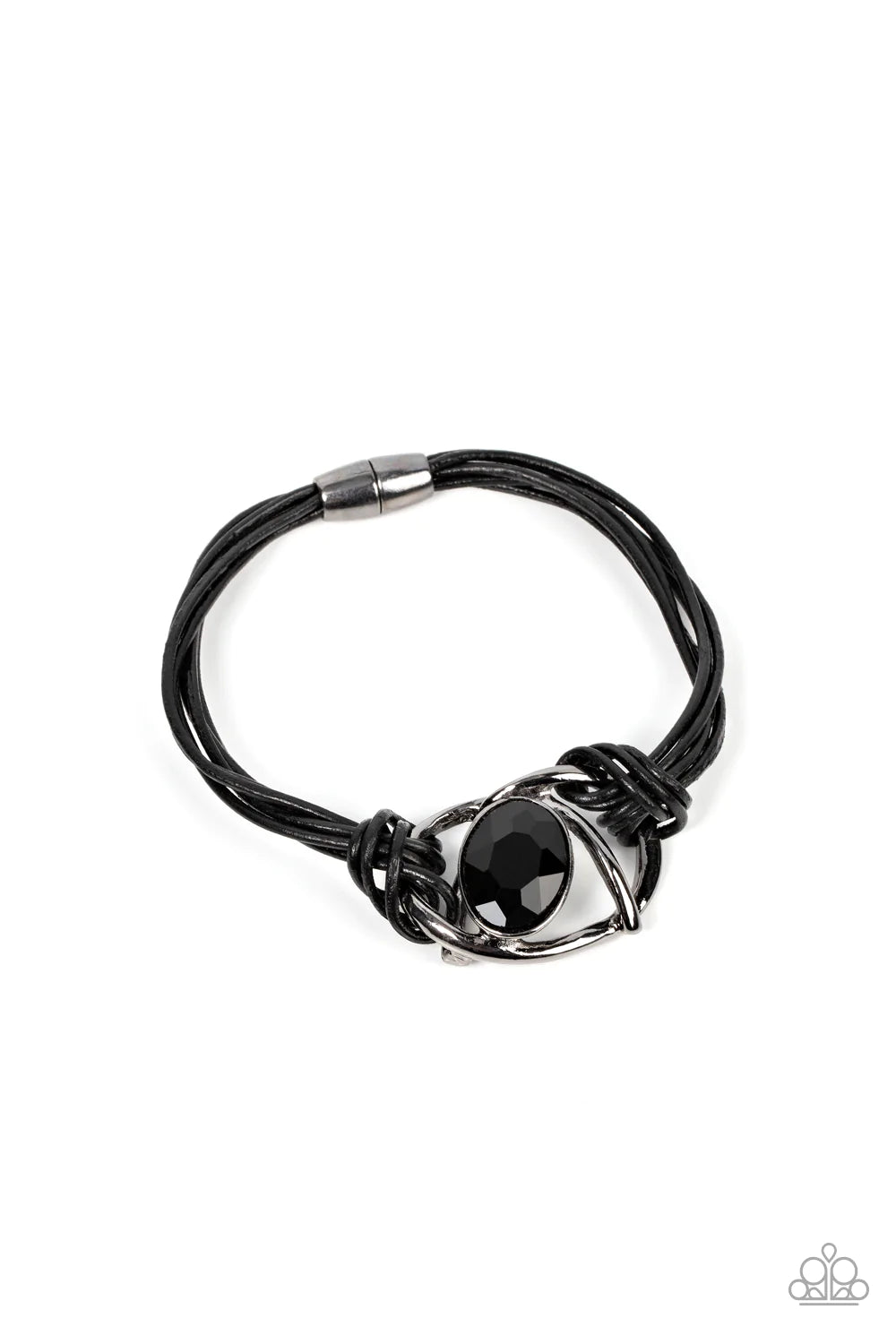 Paparazzi Bracelet ~ Keep Your Distance - Black